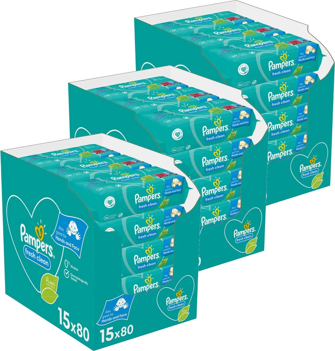 Pampers® Pampers - Fresh Clean - Billendoekjes - 3600 Doekjes - 45 X 80 1 Pampers® Pampers - Fresh Clean - Billendoekjes - 3600 Doekjes - 45 X 80