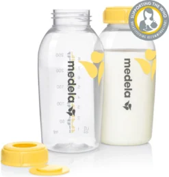 Medela Moedermelkflesje Afkolven Bewaren Invriezen Voeden Medela Fles - 250 Ml - 2 Stuks