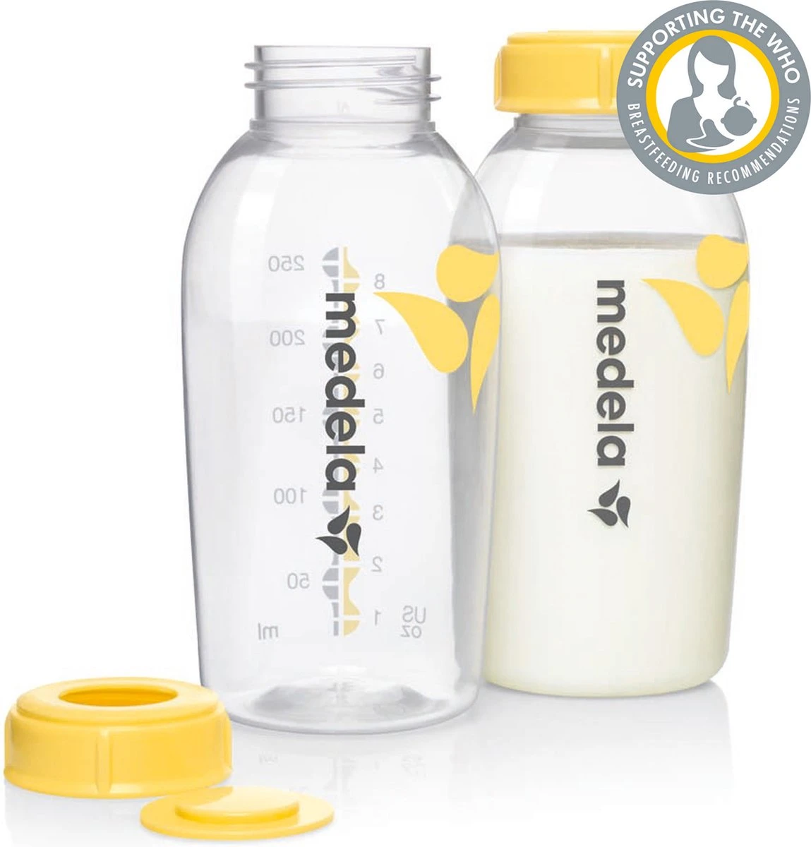 Medela Moedermelkflesje Afkolven Bewaren Invriezen Voeden Medela Fles - 250 Ml - 2 Stuks 1 Medela Moedermelkflesje Afkolven Bewaren Invriezen Voeden Medela Fles - 250 Ml - 2 Stuks