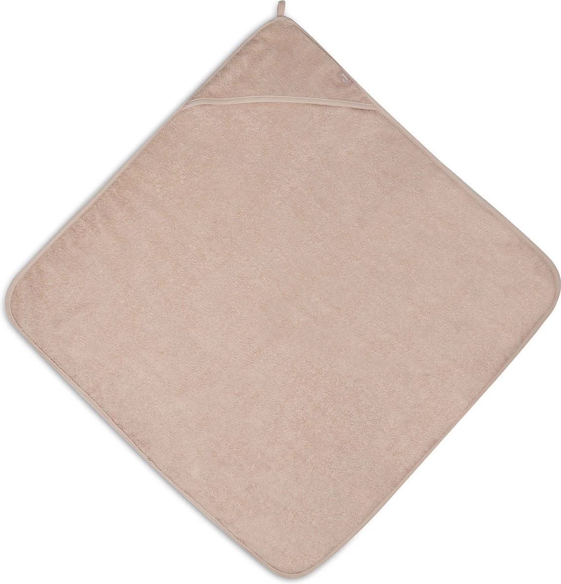 Jollein Badcape Badstof 75x75cm - Pale Pink 2 Jollein Badcape Badstof 75x75cm - Pale Pink - Afbeelding 2