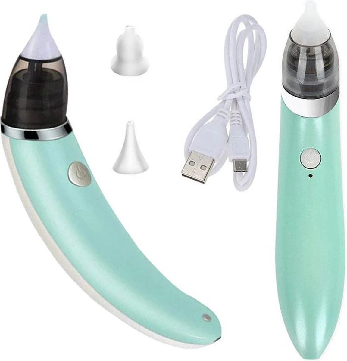 A&K Elektrische Oplaadbare Neuspeer Voor Baby En Kinderen - Inclusief Oplader, Handleiding En Batterijen - Hygiënische Neusreiniger - Baby Aspirator - Neuszuiger - Baby Neuspompje - Toetenveger - Snoetenpoetser - Mintgroen - Neusspoeler 8 A&K Elektrische Oplaadbare Neuspeer Voor Baby En Kinderen - Inclusief Oplader, Handleiding En Batterijen - Hygiënische Neusreiniger - Baby Aspirator - Neuszuiger - Baby Neuspompje - Toetenveger - Snoetenpoetser - Mintgroen - Neusspoeler - Afbeelding 8
