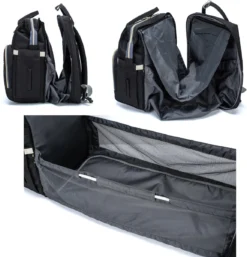 Luiertas - Multifuctioneel Luiertas 3 In 1 - Met Babybedje - Met Verschoningsmatje - Zwart - Met Usb - Met Verdikt Matras -Babyproducten Winkel 1153x1200 1