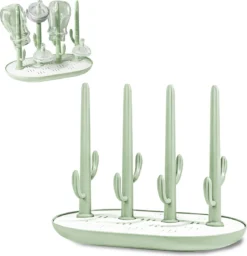 Bebaa® Flessen Droogrek Met Lekbak – Voor Baby Flessen & Flesvoedingsaccessoires