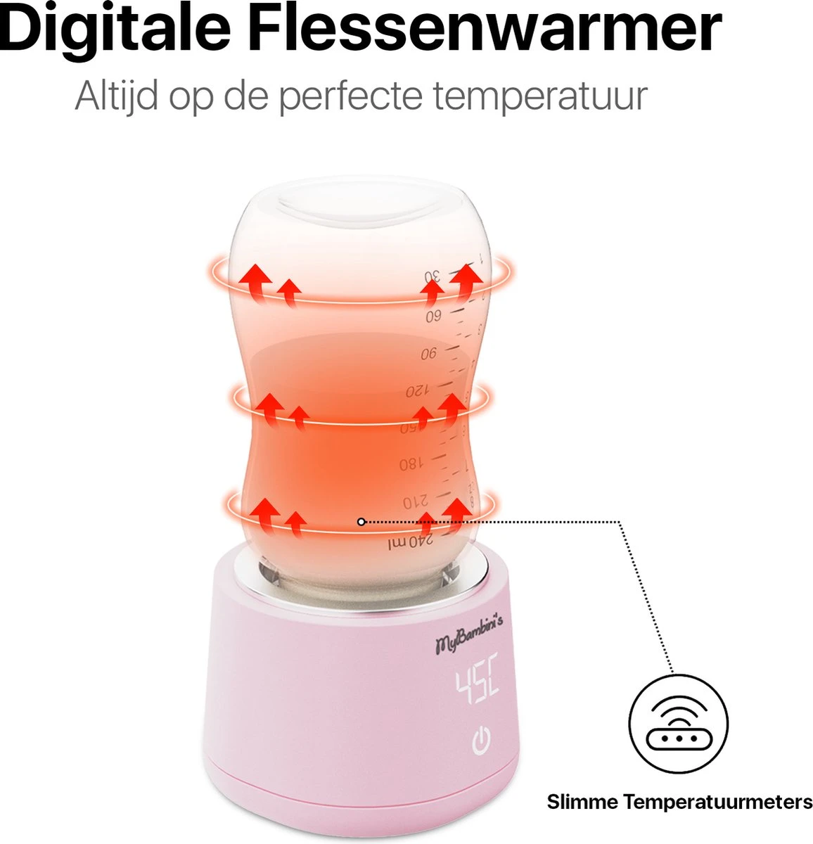 MyBambini's Bottle Warmer Pro™ - Draagbare Baby Flessenwarmer Voor Onderweg - Roze - Geschikt Voor AVENT Philips, Chicco & Dodie 7 MyBambini's Bottle Warmer Pro™ - Draagbare Baby Flessenwarmer Voor Onderweg - Roze - Geschikt Voor AVENT Philips, Chicco & Dodie - Afbeelding 7