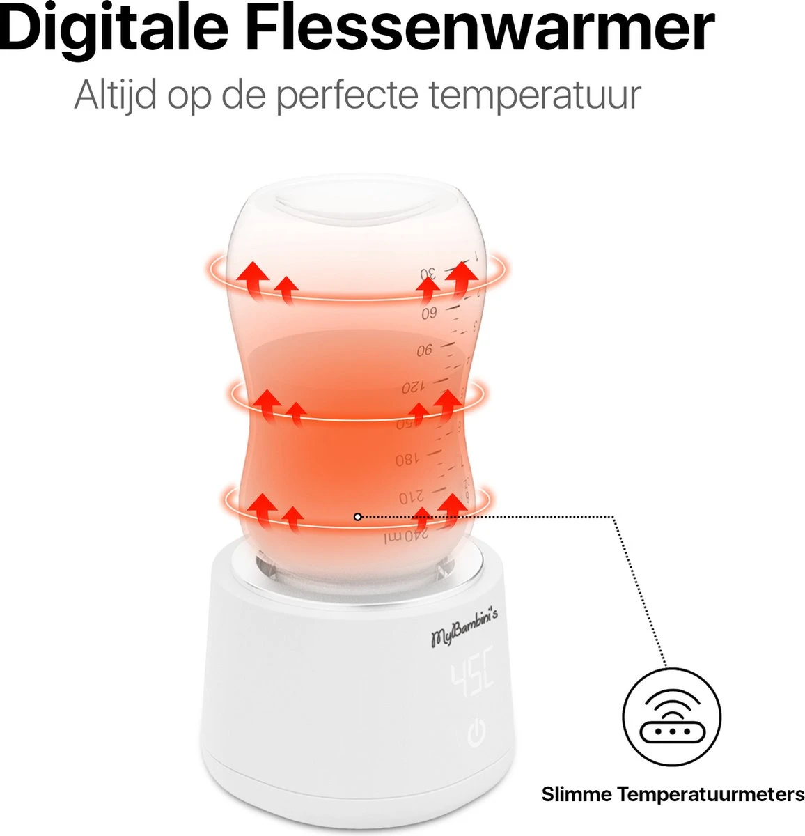 MyBambini's Bottle Warmer Pro™ - Draagbare Baby Flessenwarmer Voor Onderweg - Wit - Geschikt Voor Smalle Hals Flessen Van Dr. Brown's, Difrax, Medela & Nanobebe 4 MyBambini's Bottle Warmer Pro™ - Draagbare Baby Flessenwarmer Voor Onderweg - Wit - Geschikt Voor Smalle Hals Flessen Van Dr. Brown's, Difrax, Medela & Nanobebe - Afbeelding 4