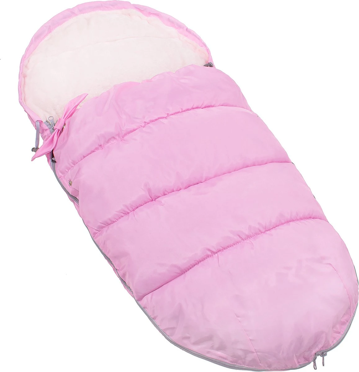 Springos Voetenzak | Voetenzak Buggy | Voetenzak Autostoel | Universeel | 90 Cm | Roze 9 Springos Voetenzak | Voetenzak Buggy | Voetenzak Autostoel | Universeel | 90 Cm | Roze - Afbeelding 9