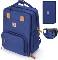 Brisby Slijtvaste Luiertas – Verzorgingstas – Met Buggymontage - Blauw