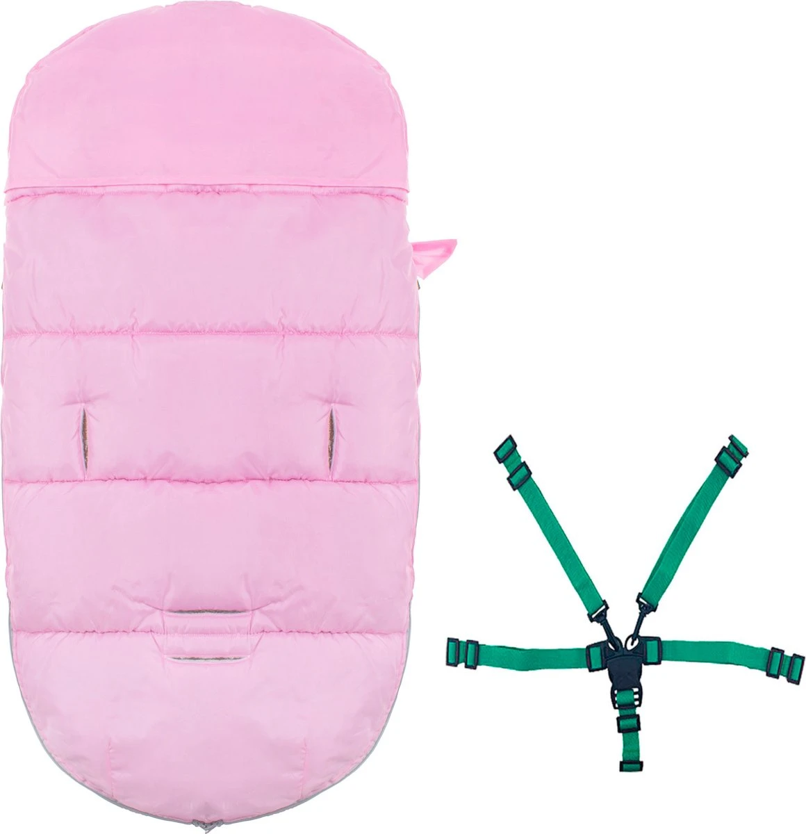 Springos Voetenzak | Voetenzak Buggy | Voetenzak Autostoel | Universeel | 90 Cm | Roze 6 Springos Voetenzak | Voetenzak Buggy | Voetenzak Autostoel | Universeel | 90 Cm | Roze - Afbeelding 6