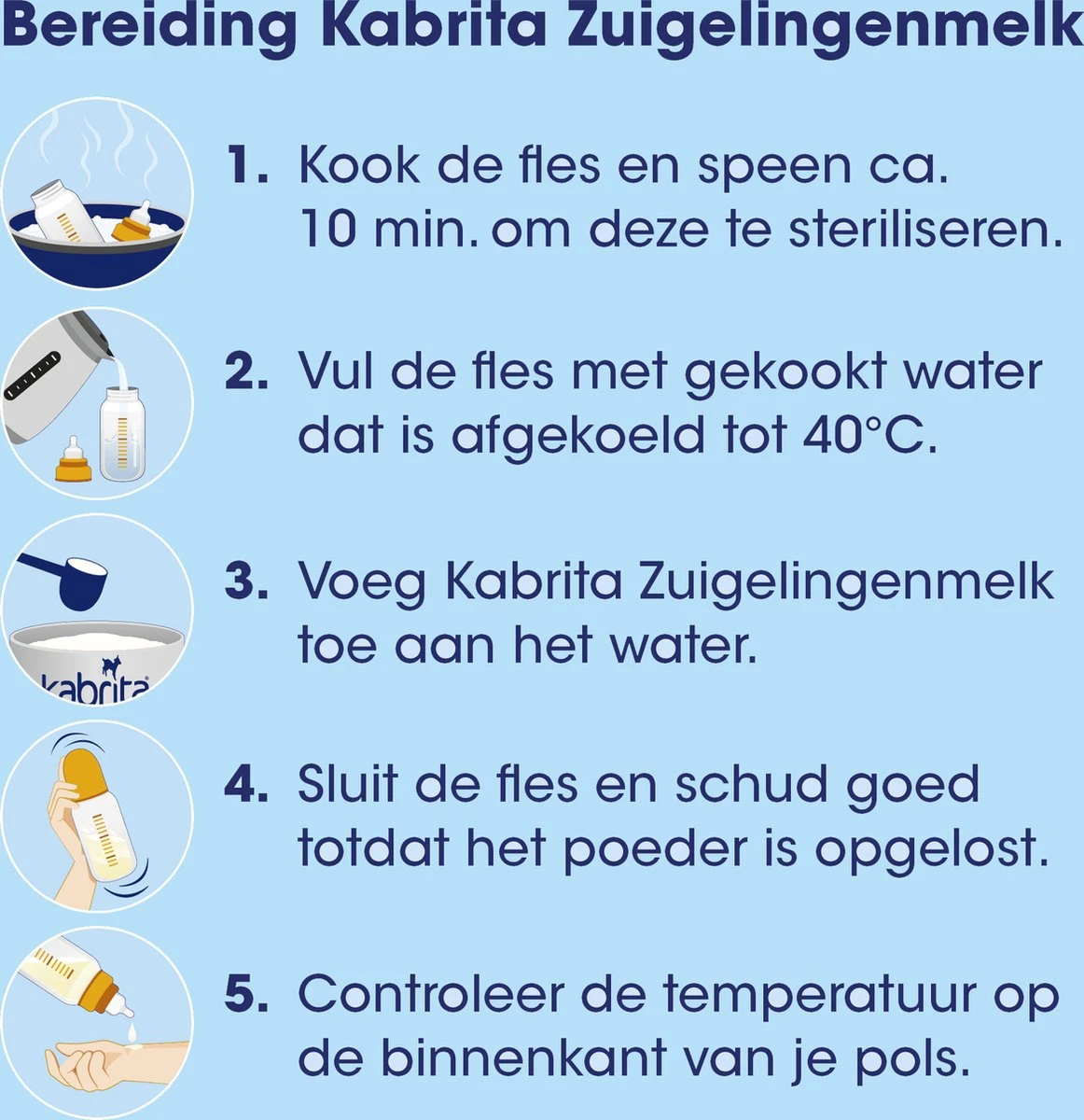 Kabrita 1 Zuigelingenmelk - Zuigelingenvoeding 0-6 Maanden - 800g 5 Kabrita 1 Zuigelingenmelk - Zuigelingenvoeding 0-6 Maanden - 800g - Afbeelding 5