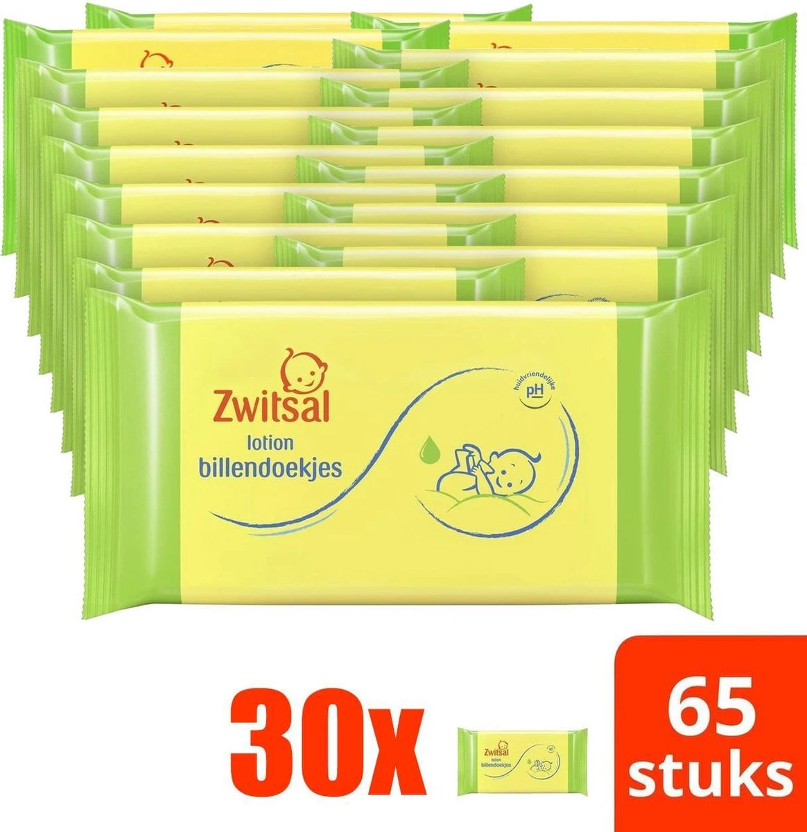 Zwitsal Billendoekjes | Voordeelverpakking 30 X 65 Doekjes 8 Zwitsal Billendoekjes | Voordeelverpakking 30 X 65 Doekjes - Afbeelding 8