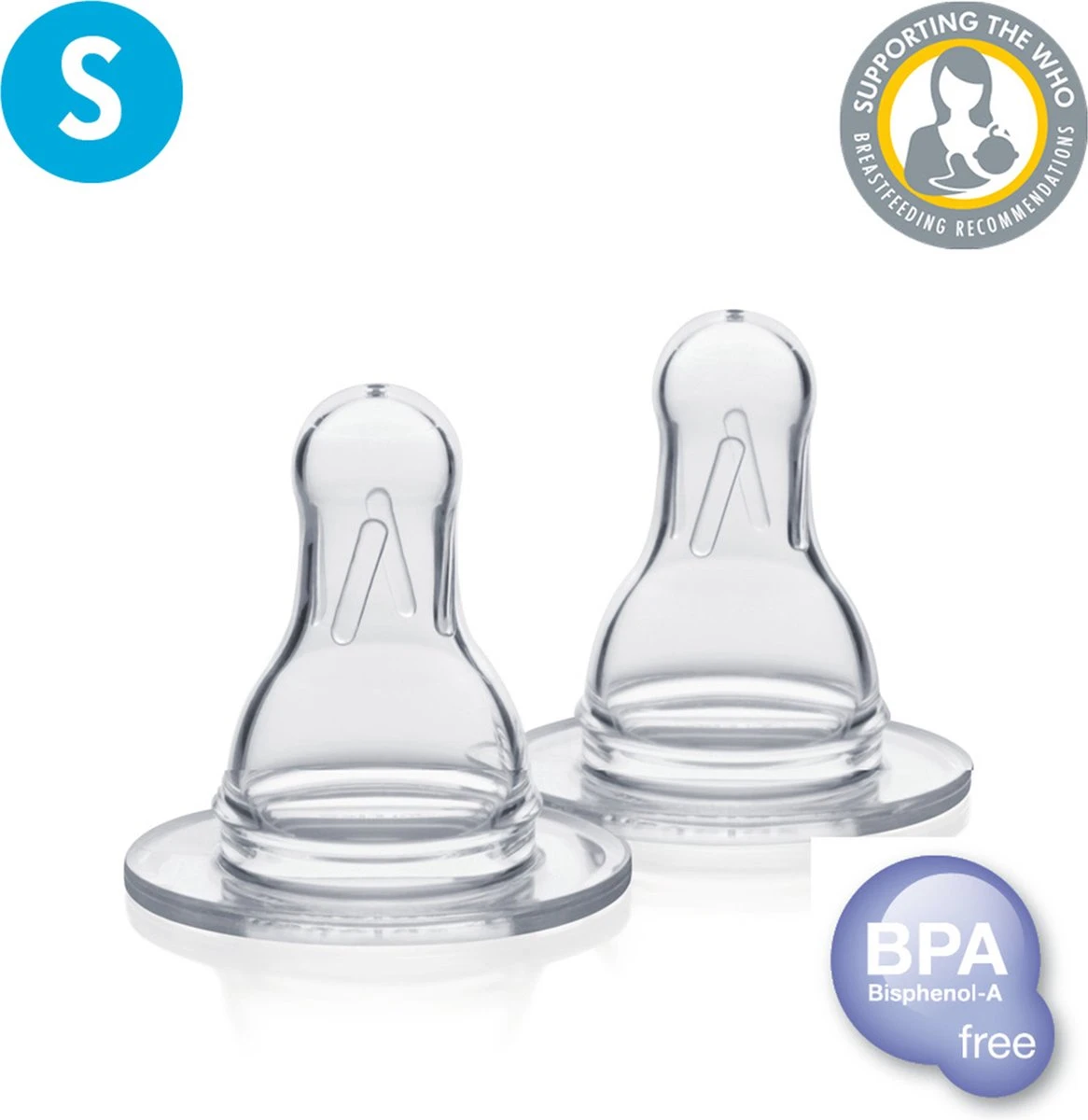 Medela Losse Spenen Slow Flow - Speen Past Onder Ringdeksel Van Medela - Medela Speen - 2 Stuks - Maat S 1 Medela Losse Spenen Slow Flow - Speen Past Onder Ringdeksel Van Medela - Medela Speen - 2 Stuks - Maat S