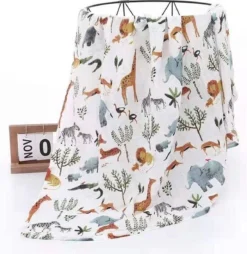 Hydrofiele Doek XL - Baby Inbakerdoek - 120x120 Cm - Safari Dieren -Babyproducten Winkel 1166x1200 2