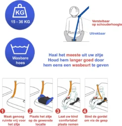 YourGoods Zitverhoger Auto - Stoelverhoger - Wasbare Hoes - Zwart -Babyproducten Winkel 1166x1200 5