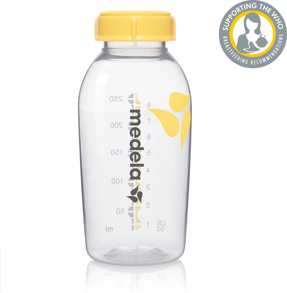 Medela Moedermelkflesje Afkolven Bewaren Invriezen Voeden Medela Fles - 250 Ml - 2 Stuks 5 Medela Moedermelkflesje Afkolven Bewaren Invriezen Voeden Medela Fles - 250 Ml - 2 Stuks - Afbeelding 5