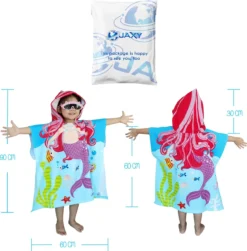 JAXY Badcape Baby - Badcape - Baby Badjas - Omslagdoek - Omslagdoek - Baby Handdoek Met Capuchon - Strandhanddoek - Badponcho - Poncho Handdoek - Microfiber - 60x90cm - Paarse Zeemeermin 7 JAXY Badcape Baby - Badcape - Baby Badjas - Omslagdoek - Omslagdoek - Baby Handdoek Met Capuchon - Strandhanddoek - Badponcho - Poncho Handdoek - Microfiber - 60x90cm - Paarse Zeemeermin -Babyproducten Winkel 1183x1200 3
