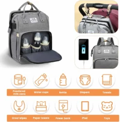 Product Plaza - Luier- En Verzorgingstas - Baby Rug Tas Met Bed - Reis Rugzak - Grote Capaciteit - Jongens En Meisjes - Grijs - Luier Tas - Verzorgingstas Baby - Uitschuifbaar Verschoon/ Slaap Bedje – Multifunctionele Rugzak 0-1 Jaar – 15 Product Plaza - Luier- En Verzorgingstas - Baby Rug Tas Met Bed - Reis Rugzak - Grote Capaciteit - Jongens En Meisjes - Grijs - Luier Tas - Verzorgingstas Baby - Uitschuifbaar Verschoon/ Slaap Bedje – Multifunctionele Rugzak 0-1 Jaar – -Babyproducten Winkel 1183x1200 6