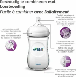 Philips Avent SCF033/17 Natural Babyfles - 1m+ - Langzame Toevoer -Babyproducten Winkel 1184x1200 13