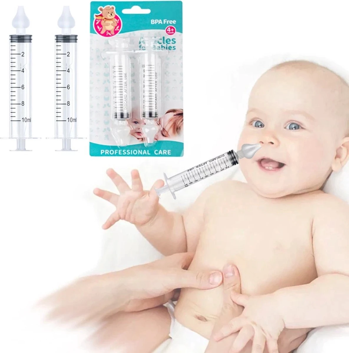 Merkloos Neusreiniger Baby - Neuszuiger - Snotzuiger Baby Verzorging - Neuspompje Baby - Neuspeer - Toetenvegers - Snoetenpoetsers – Baby Neusreiniger - Neusspuit Baby -Neusspuit Voor Baby's - 2 Stuks - Neus Spuit 1 Merkloos Neusreiniger Baby - Neuszuiger - Snotzuiger Baby Verzorging - Neuspompje Baby - Neuspeer - Toetenvegers - Snoetenpoetsers – Baby Neusreiniger - Neusspuit Baby -Neusspuit Voor Baby's - 2 Stuks - Neus Spuit