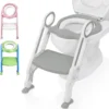 LifeGoods WC Verkleiner Met Trapje - Trainer Met Opstapje - 2 Tot 7 Jaar - Grijs/Wit