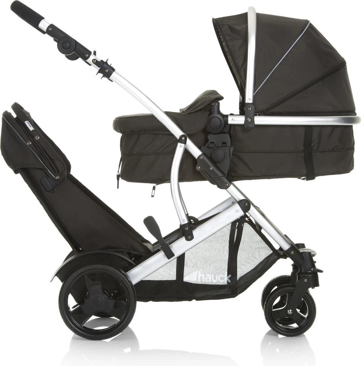 Hauck Duett 2 Duo Kinderwagen - Zwart 10 Hauck Duett 2 Duo Kinderwagen - Zwart - Afbeelding 10