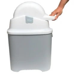 DiaperChamp ONE - Soft Silver - Standaard Luieremmer -Babyproducten Winkel 1189x1200 1