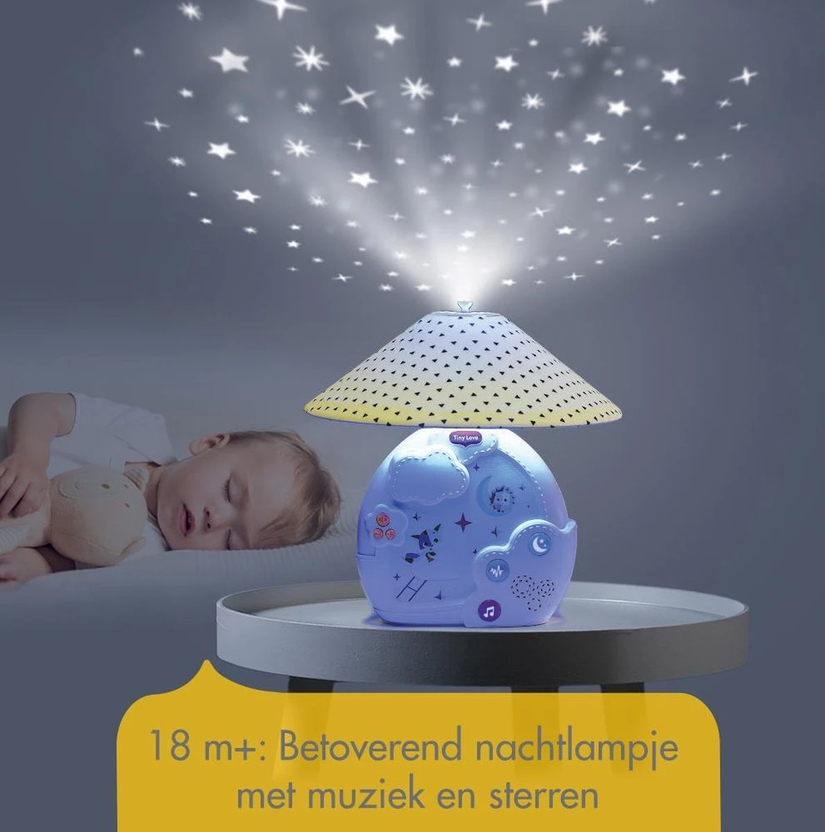 Tiny Love Magical Night 3-in-1 Muziekmobiel Met Projector - Magical Tales - Zwart/Wit 6 Tiny Love Magical Night 3-in-1 Muziekmobiel Met Projector - Magical Tales - Zwart/Wit - Afbeelding 6