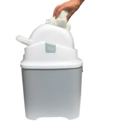 DiaperChamp ONE - Soft Silver - Standaard Luieremmer -Babyproducten Winkel 1189x1200 3