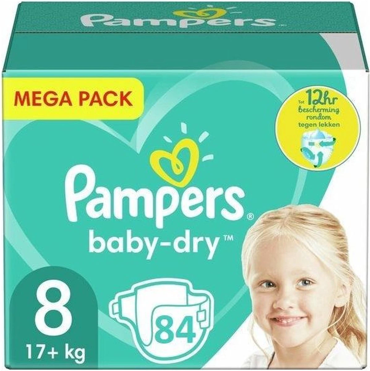 Pampers® Pampers Baby Dry Maat 8 - 84 Luiers 1 Pampers® Pampers Baby Dry Maat 8 - 84 Luiers