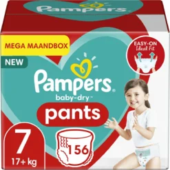 Pampers® Pampers - Baby Dry Pants - Maat 7 - Mega Maandbox - 156 Luierbroekjes