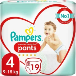 Pampers® Pampers Premium Protection Pants Luierbroekjes - Maat 4 (9-15 Kg) - 76 Stuks - Maandbox