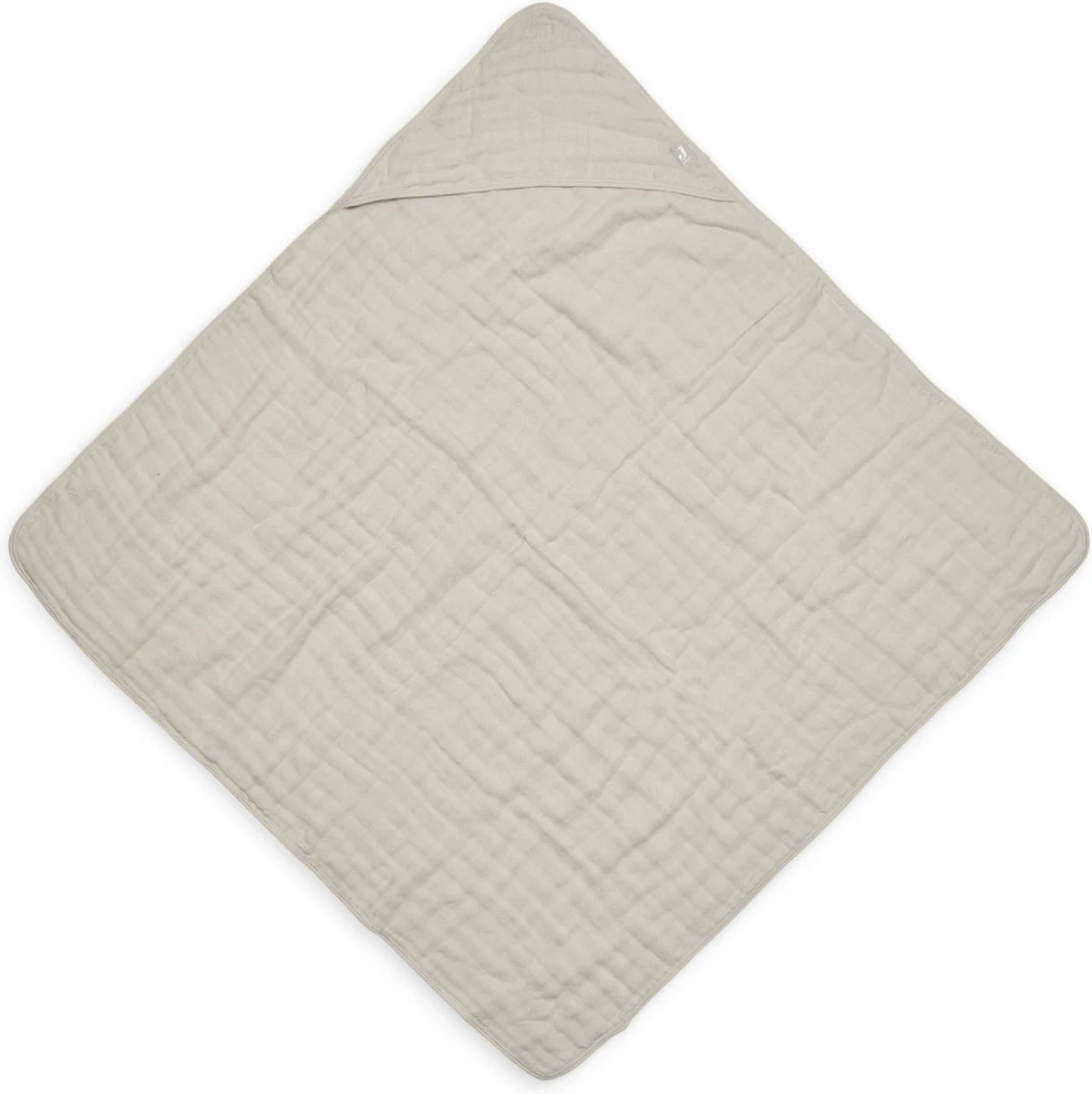 Jollein Badcape Wrinkled 75x75cm - Nougat 1 Jollein Badcape Wrinkled 75x75cm - Nougat