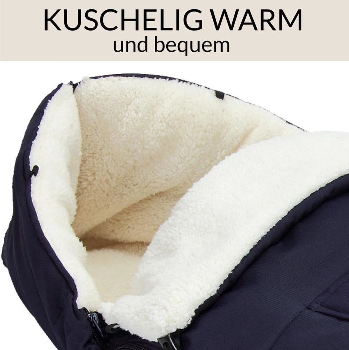 Monzana Voetenzak - Voor Kinderwagen Of Stoeltje - 93x56cm Donkerblauw 11 Monzana Voetenzak - Voor Kinderwagen Of Stoeltje - 93x56cm Donkerblauw - Afbeelding 11