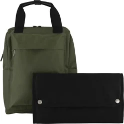 Prénatal Luiertas Rugzak - Verzorgingstas Inclusief Verschoningsmatje - WOW Bag Donkergroen