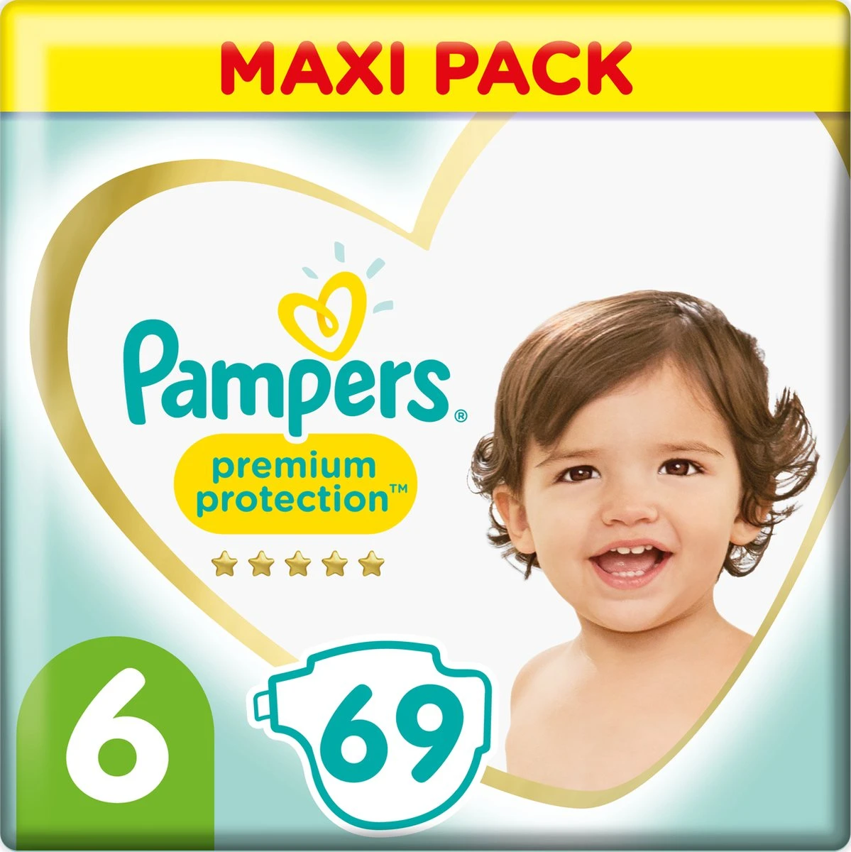 Pampers® Pampers - Premium Protection - Maat 6 - Mega Pack - 69 Luiers 1 Pampers® Pampers - Premium Protection - Maat 6 - Mega Pack - 69 Luiers