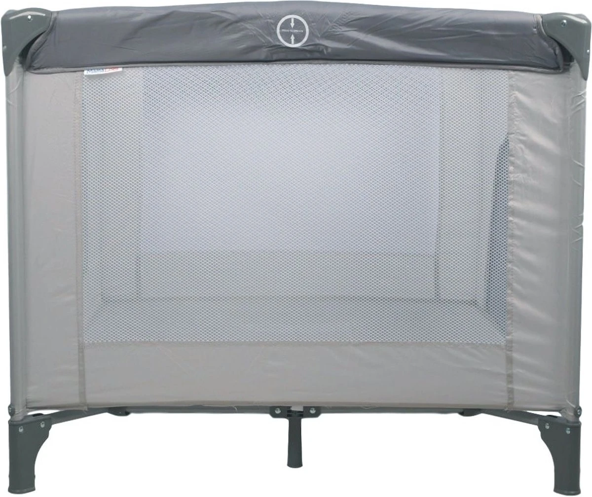 Ding Deluxe Inklapbare Box - Babybox - Grijs - Incl. Bodemverhoger 5 Ding Deluxe Inklapbare Box - Babybox - Grijs - Incl. Bodemverhoger - Afbeelding 5