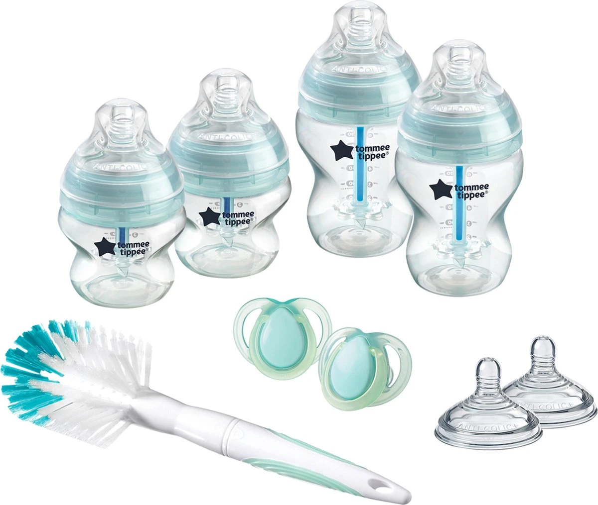 Tommee Tippee Anti-Koliek Babyflessen Startpakket Voor Pasgeborenen 1 Tommee Tippee Anti-Koliek Babyflessen Startpakket Voor Pasgeborenen