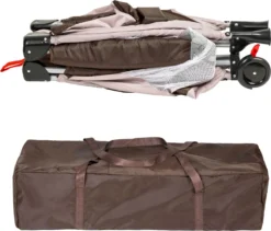 Tectake - Reisbedje Babybed Campingbed Dodo - 132x75x104cm Incl. Aankleedkussen En Draagtas - Bruin - 402203 13 Tectake - Reisbedje Babybed Campingbed Dodo - 132x75x104cm Incl. Aankleedkussen En Draagtas - Bruin - 402203 -Babyproducten Winkel 1200x1023 1