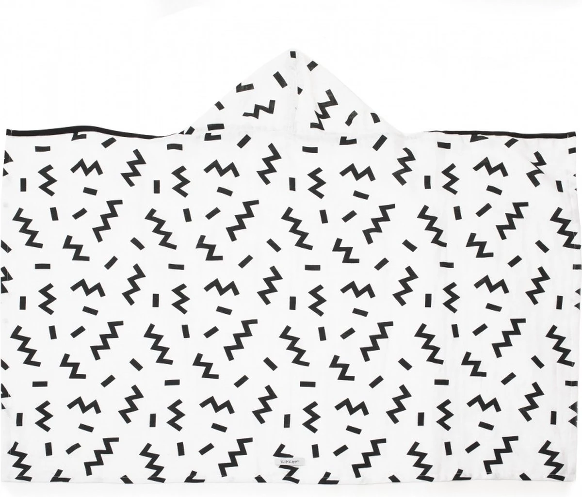 KipKep Blenker Hydrofiele Badcape - Maat 100x70cm - Memphis White 2 KipKep Blenker Hydrofiele Badcape - Maat 100x70cm - Memphis White - Afbeelding 2