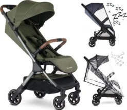 Easywalker Buggy Jackey Emerald Edition Mét Regenhoes én Gratis Muskietennet