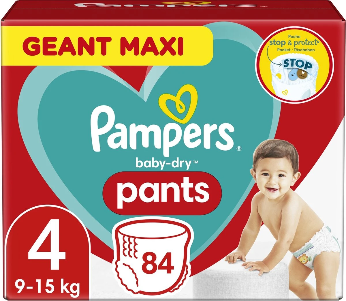 Pampers® Pampers - Baby Dry Pants - Maat 4 - Mega Pack - 84 Luierbroekjes 3 Pampers® Pampers - Baby Dry Pants - Maat 4 - Mega Pack - 84 Luierbroekjes - Afbeelding 3