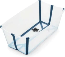 Stokke® Flexi Bath® Transparent Blue -Babyproducten Winkel 1200x1047