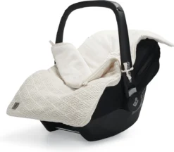 Jollein Voetenzak Voor Autostoel & Kinderwagen - River Knit - Cream White -Babyproducten Winkel 1200x1050 2