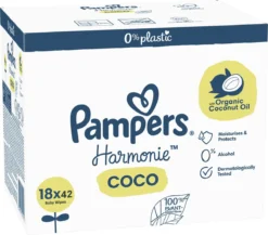 Pampers® Pampers Harmonie Coco - Billendoekjes Met Biologische Kokosolie - 756 Doekjes 25 Pampers® Pampers Harmonie Coco - Billendoekjes Met Biologische Kokosolie - 756 Doekjes -Babyproducten Winkel 1200x1052 1