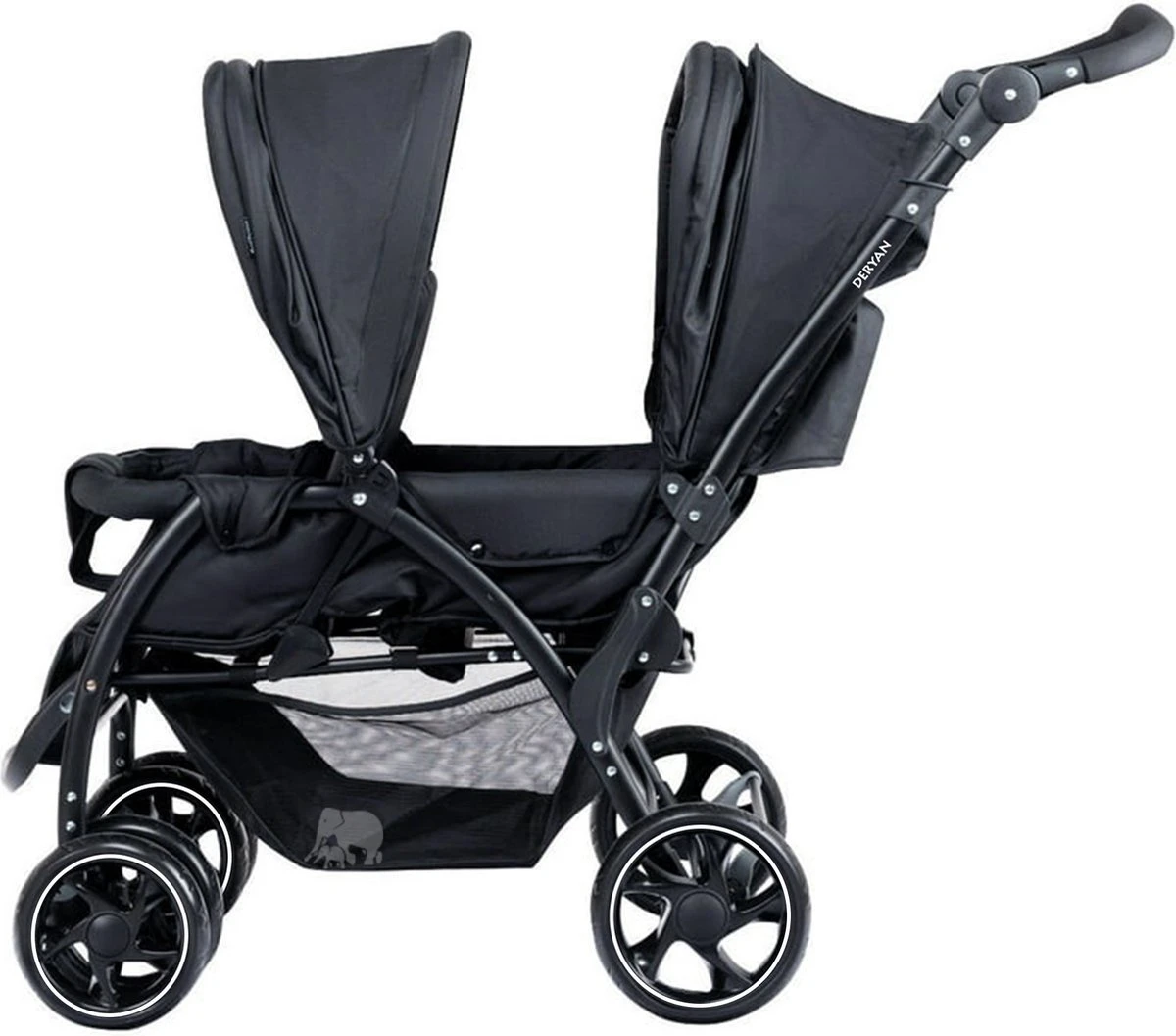 Deryan Luxe Elena Dubbele Buggy- Duo Buggy – Tandem Buggy – Compact En Lichtgewicht 10 Deryan Luxe Elena Dubbele Buggy- Duo Buggy – Tandem Buggy – Compact En Lichtgewicht - Afbeelding 10