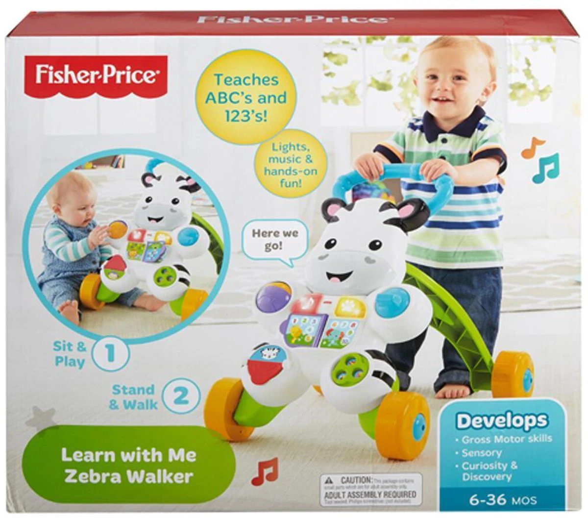 Fisher Price Fisher-Price Loop Met Mij Zebra - Looptrainer 12 Fisher Price Fisher-Price Loop Met Mij Zebra - Looptrainer - Afbeelding 12