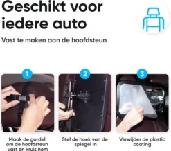 Autospiegel Baby 360° Verstelbaar Voor Hoofdsteun Autostoel -Achteruitkijkspiegel XL- Achterbankspiegel Kinderen -Baby Veiligheid Accessoires - Zwart -Babyproducten Winkel 1200x1060 1