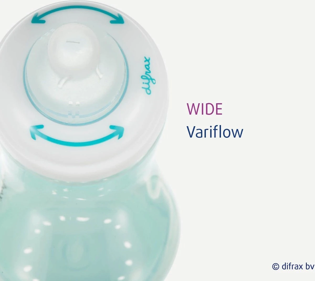 Difrax 1-2-3 Wide Flessenring Met Flessenspeen Voor Brede Babyflessen 3 Difrax 1-2-3 Wide Flessenring Met Flessenspeen Voor Brede Babyflessen - Afbeelding 3