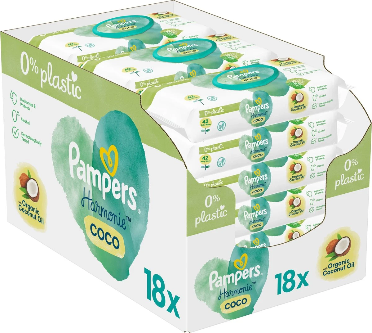 Pampers® Pampers Harmonie Coco - Billendoekjes Met Biologische Kokosolie - 756 Doekjes 1 Pampers® Pampers Harmonie Coco - Billendoekjes Met Biologische Kokosolie - 756 Doekjes