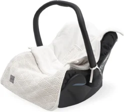 Jollein Voetenzak Voor Autostoel & Kinderwagen - River Knit - Cream White -Babyproducten Winkel 1200x1078 7