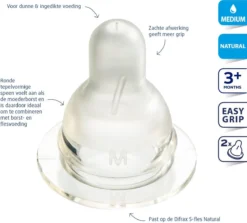 Difrax Flessenspeen Natural - Maat Medium - 2 Stuks 7 Difrax Flessenspeen Natural - Maat Medium - 2 Stuks -Babyproducten Winkel 1200x1082 11